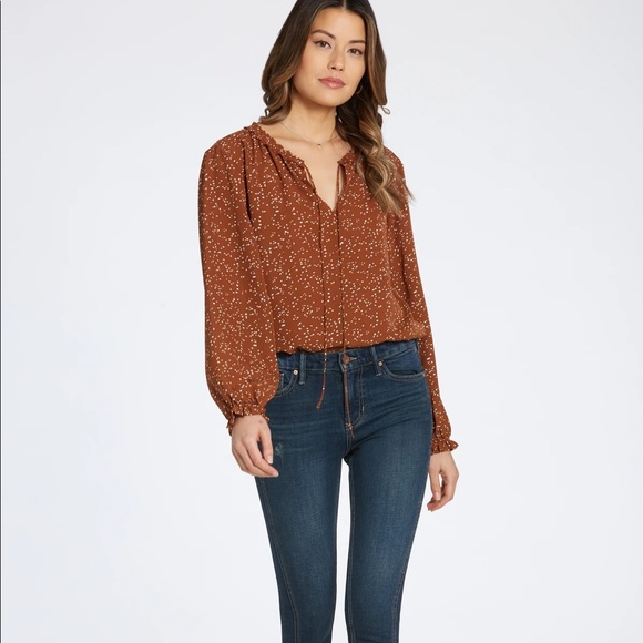Dear John Emory caramel dot Blouse - Picture 3 of 4